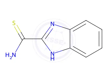 Chemical structure of 1H-Benzimidazole-2-carbothioamide(9CI)