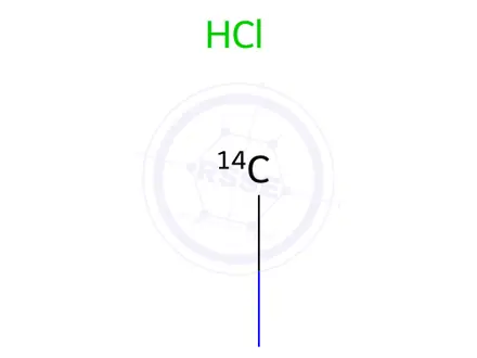 Chemical structure of TRIMETHYLAMINE HYDROCHLORIDE, [14C]