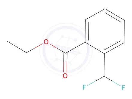 Chemical structure of Ethyl 2-(difluoromethyl)benzoate