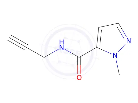Chemical structure of 1-Methyl-n-(prop-2-yn-1-yl)-1h-pyrazole-5-carboxamide
