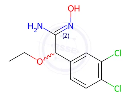Chemical structure of 2-(3,4-Dichlorophenyl)-2-ethoxy-N1-hydroxyacetamidine