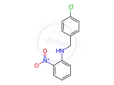 Chemical structure of N-[(4-Chlorophenyl)methyl]-2-nitroaniline