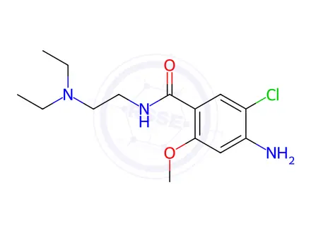 Chemical structure of Metoclopramide hydrochloride