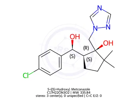 Chemical structure of 5-((S)-Hydroxy) Metconazole