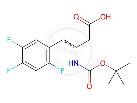 Chemical structure of Sitagliptin Phosphate Impurity 129