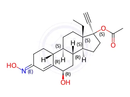 Chemical structure of Norgestimate Impurity 11