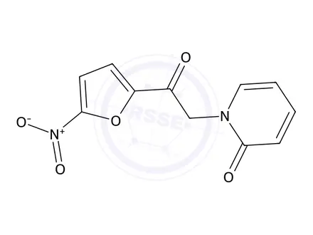 Chemical structure of 1-(2-(5-Nitrofuran-2-yl)-2-oxoethyl)pyridin-2(1H)-one