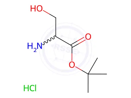 Chemical structure of Serine, 1,1-dimethylethyl ester Hydrochloride Salt