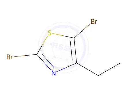 Chemical structure of 2,5-dibromo-4-ethyl-1,3-thiazole