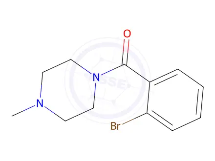 Chemical structure of 1-(2-Bromophenyl)carbonyl-4-methylpiperazine