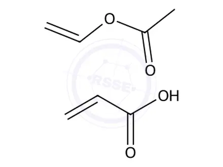 Chemical structure of 2-Butenedioic acid (Z)-, dibutyl ester, polymer with ethenyl acetate and 2-propenoic acid