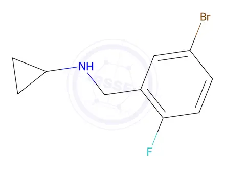 Chemical structure of 5-Bromo-N-cyclopropyl-2-fluoroaniline
