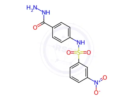 Chemical structure of n-(4-(Hydrazinecarbonyl)phenyl)-3-nitrobenzenesulfonamide