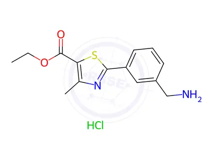 Chemical structure of Ethyl 2-(3-(aminomethyl)phenyl)-4-methylthiazole-5-carboxylate hydrochloride