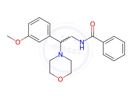 Chemical structure of N-(2-(3-Methoxyphenyl)-2-morpholinoethyl)benzamide
