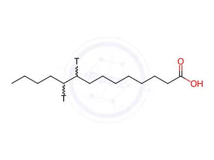 Chemical structure of MYRISTIC ACID-[9,10-3H]
