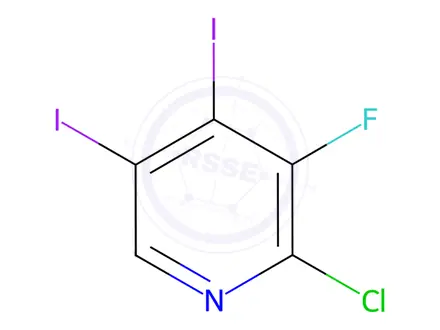 Chemical structure of 2-Chloro-3-fluoro-4,5-diiodopyridine