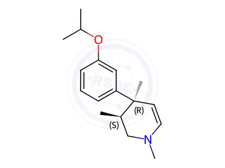 Chemical structure of (3R,4S)-1,2,3,4-Tetrahydro-4-(3-isopropoxyphenyl)-1,3,4-trimethylpyridine