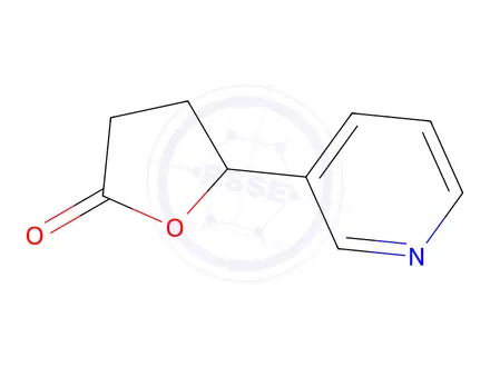 Chemical structure of rac 5-(3-Pyridyl)tetrahydro-2-furanone