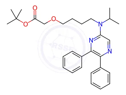Chemical structure of Selexipag t-butyl ester Impurity
