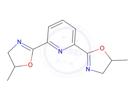 Chemical structure of 2,6-Bis(4,5-dihydro-5-methyl-2-oxazolyl)pyridine