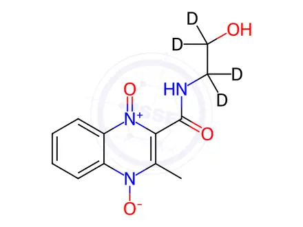 Chemical structure of Olaquindox-D4
