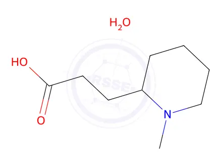 Chemical structure of 3-(1-Methylpiperidin-2-yl)propanoic acid hydrate