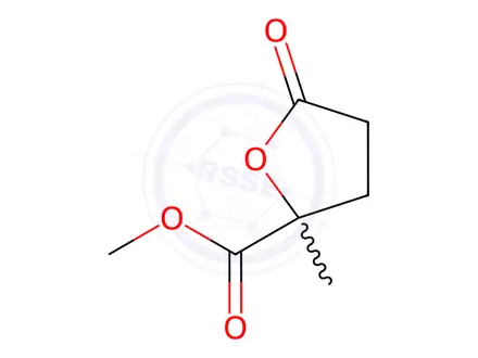 Chemical structure of Tetrahydro-2-methyl-5-oxo-3-furancarboxylic acid methyl ester