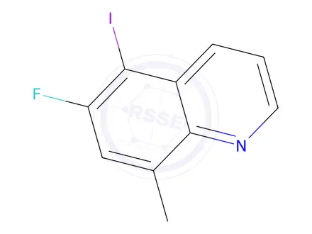 Chemical structure of 6-Fluoro-5-iodo-8-methylquinoline