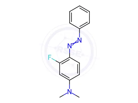 Chemical structure of 3-Fluoro-N,N-dimethyl-4-(phenyldiazenyl)aniline