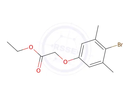 Chemical structure of Ethyl 2-(4-bromo-3,5-dimethylphenoxy)acetate