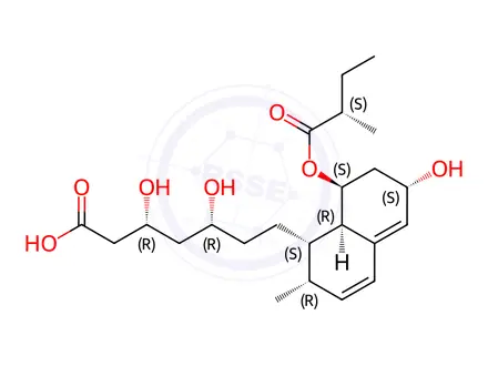 Chemical structure of Pravastatin