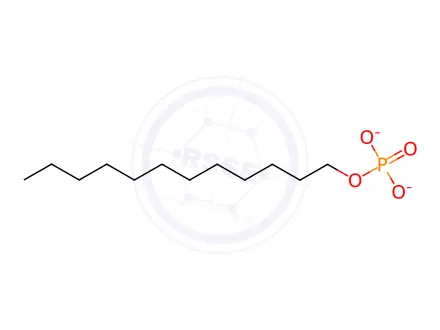 Chemical structure of MONO-N-DODECYL PHOSPHATE