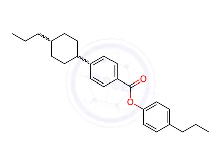 Chemical structure of 4-N-Propylphenyl trans-4-(4-N-Propylcyclohexyl)benzoate