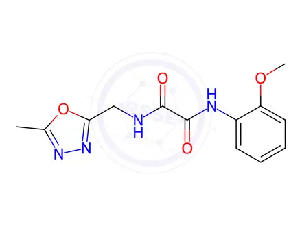 Chemical structure of N1-(2-Methoxyphenyl)-N2-((5-methyl-1,3,4-oxadiazol-2-yl)methyl)oxalamide