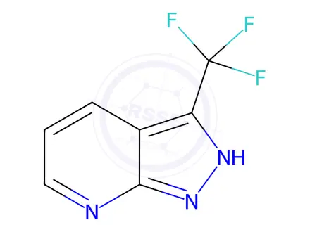 Chemical structure of 3-(trifluoromethyl)-1H-pyrazolo[3,4-b]pyridine
