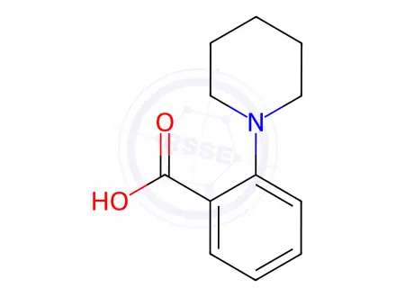 Chemical structure of 2-(Piperidin-1-yl)benzoic Acid