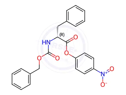 Chemical structure of Z-D-Phe-ONp