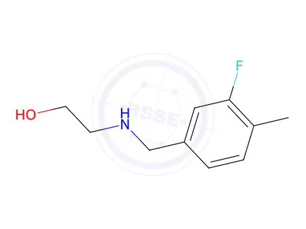 Chemical structure of 2-((3-Fluoro-4-methylbenzyl)amino)ethan-1-ol
