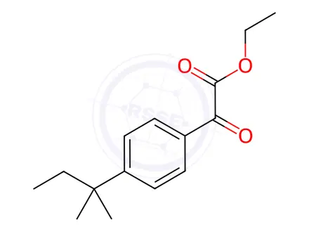 Chemical structure of Ethyl 4-(1,1-dimethylpropyl)-α-oxobenzeneacetate