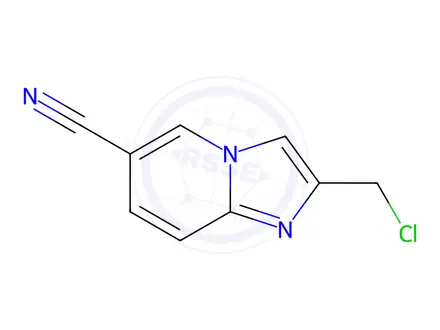 Chemical structure of 2-Chloromethylimidazo[1,2-a]pyridine-6-carbonitrile