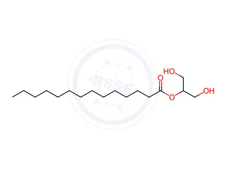 Chemical structure of 2-Myristoylglycerol