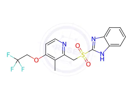 Chemical structure of Lansoprazole EP Impurity B (Lansoprazole USP Related Compound A, Lansoprazole Sulfone)