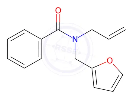 Chemical structure of N-Allyl-N-(furan-2-ylmethyl)benzamide