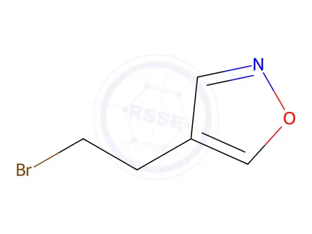 Chemical structure of 4-(2-bromoethyl)-1,2-oxazole