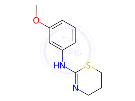 Chemical structure of N-(3-Methoxyphenyl)-5,6-dihydro-4H-1,3-thiazin-2-amine