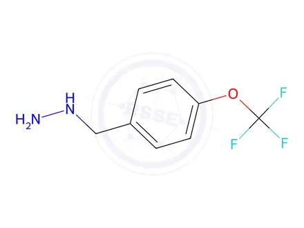 Chemical structure of 4-Trifluoromethoxybenzylhydrazine dihydrochloride