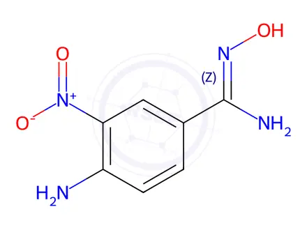 Chemical structure of 4-Amino-N-hydroxy-3-nitrobenzimidamide