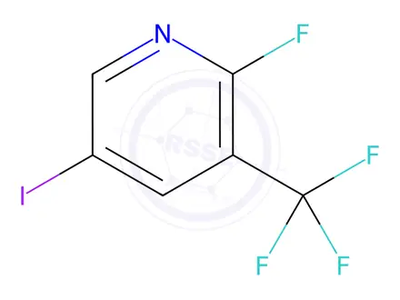 Chemical structure of 2-fluoro-5-iodo-3-(trifluoromethyl)pyridine