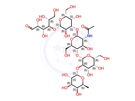 Chemical structure of Lacto-N-neofucopentaose I